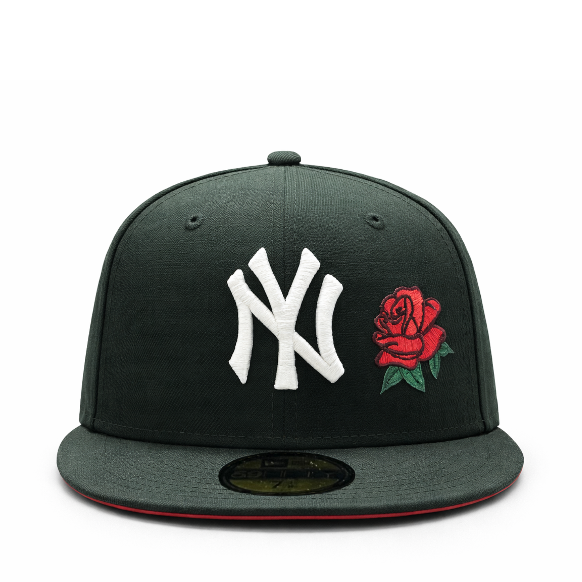 New_Era_New_York_Yankees_59FIFTY_Black_Red_Rose_Front