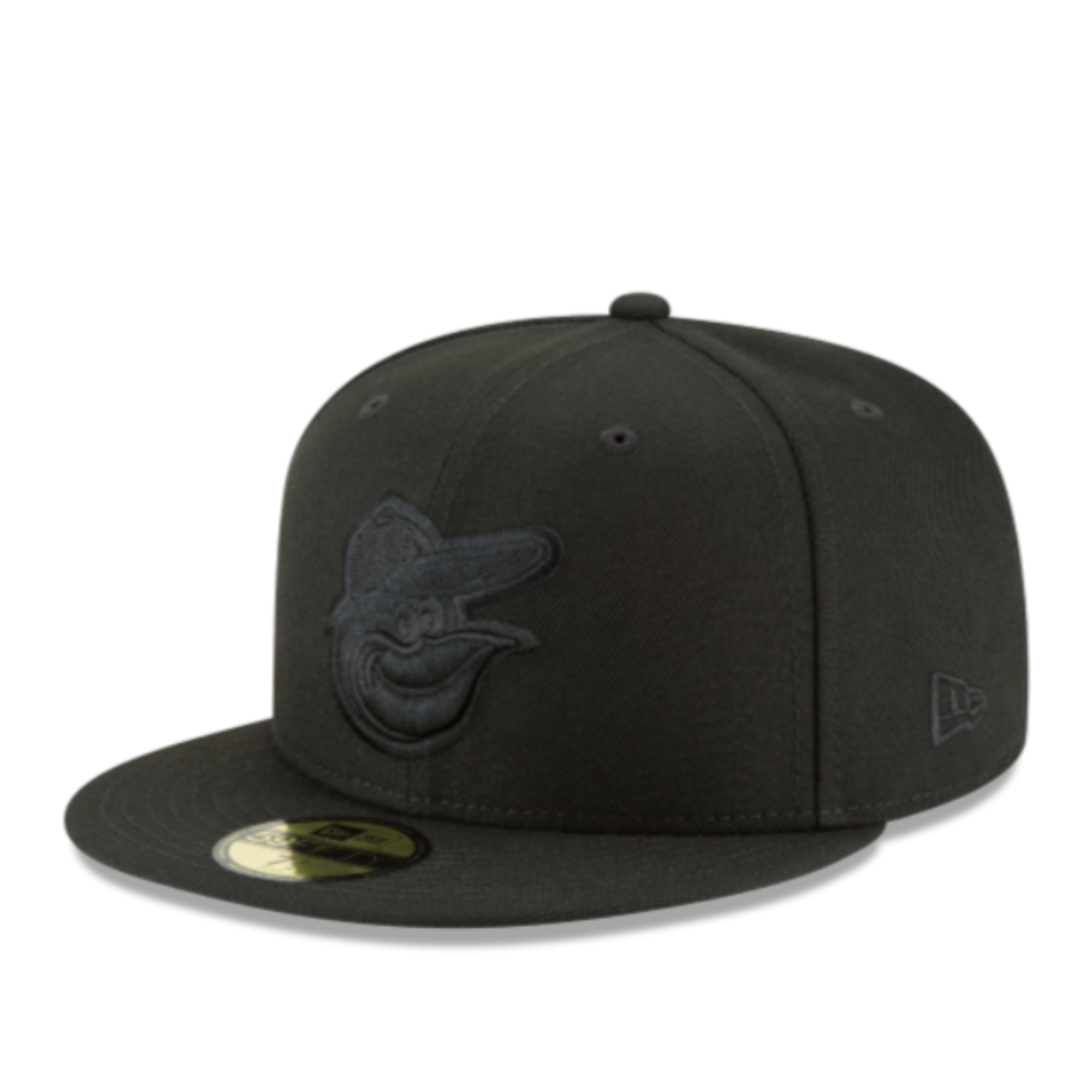 new-era-baltimore-orioles-duck-logo-black-59fifty-fitted-hat-front