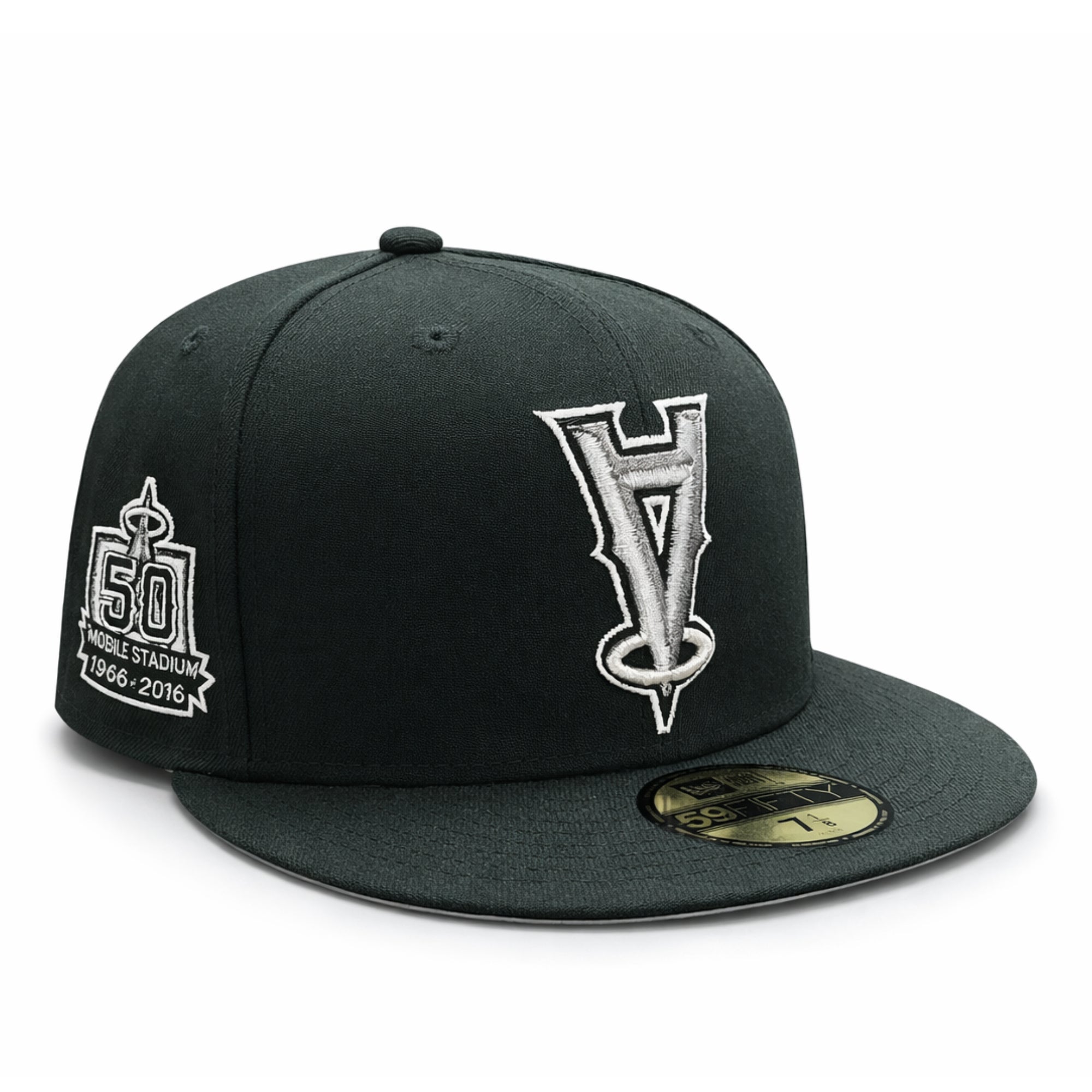 new-era-los-angeles-angels-upside-down-50th-anniversary-black-59fifty-fitted-hat-front-detail